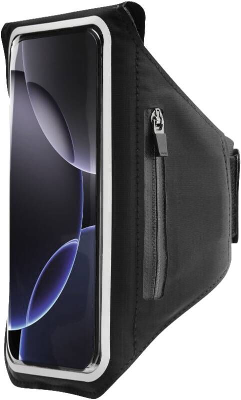 Hama Sportarmband, Handytasche zum Joggen, 6,5" – 6,9", wasserabweisend, Schwarz