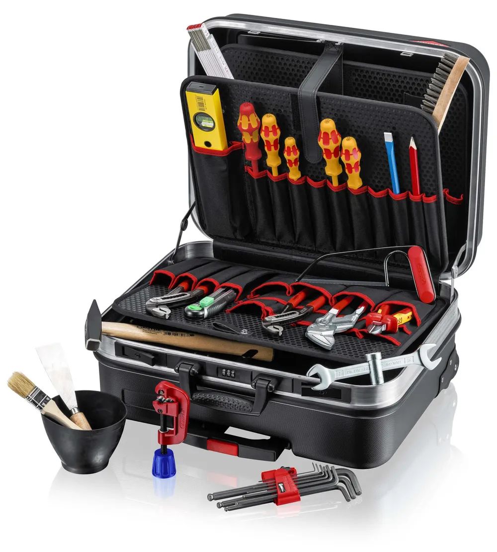 KNIPEX Werkzeugkoffer „BIG Basic Move" Sanitär 31-teilig 515 mm
