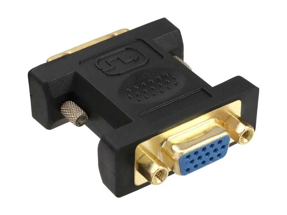 InLine DVI-A Adapter - Analog 12+5 Stecker auf 15pol HD Buchse (VGA) - vergoldet