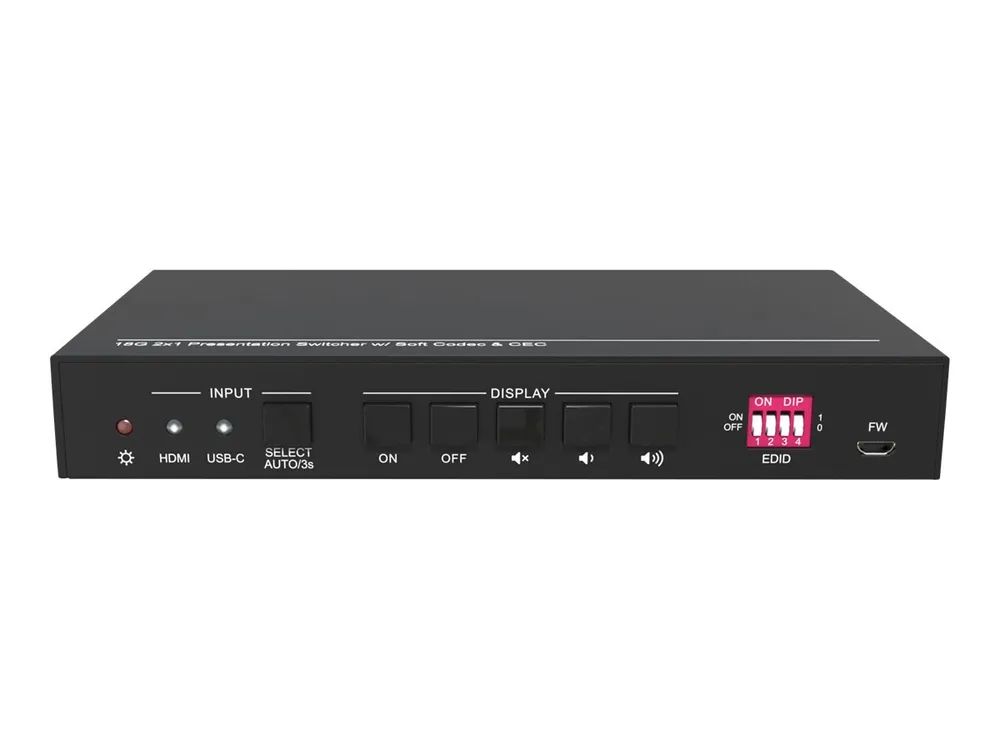 VivoLink VLHUB121-MME - 2x1 Switcher / Audio