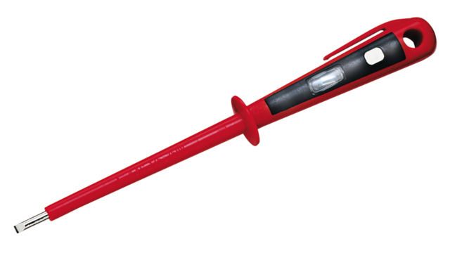 CIMCO Spannungsprüfer Euro LxB 14x3,5mm, Prüfbereich Volt 125-250 AC, Grösse 190mm