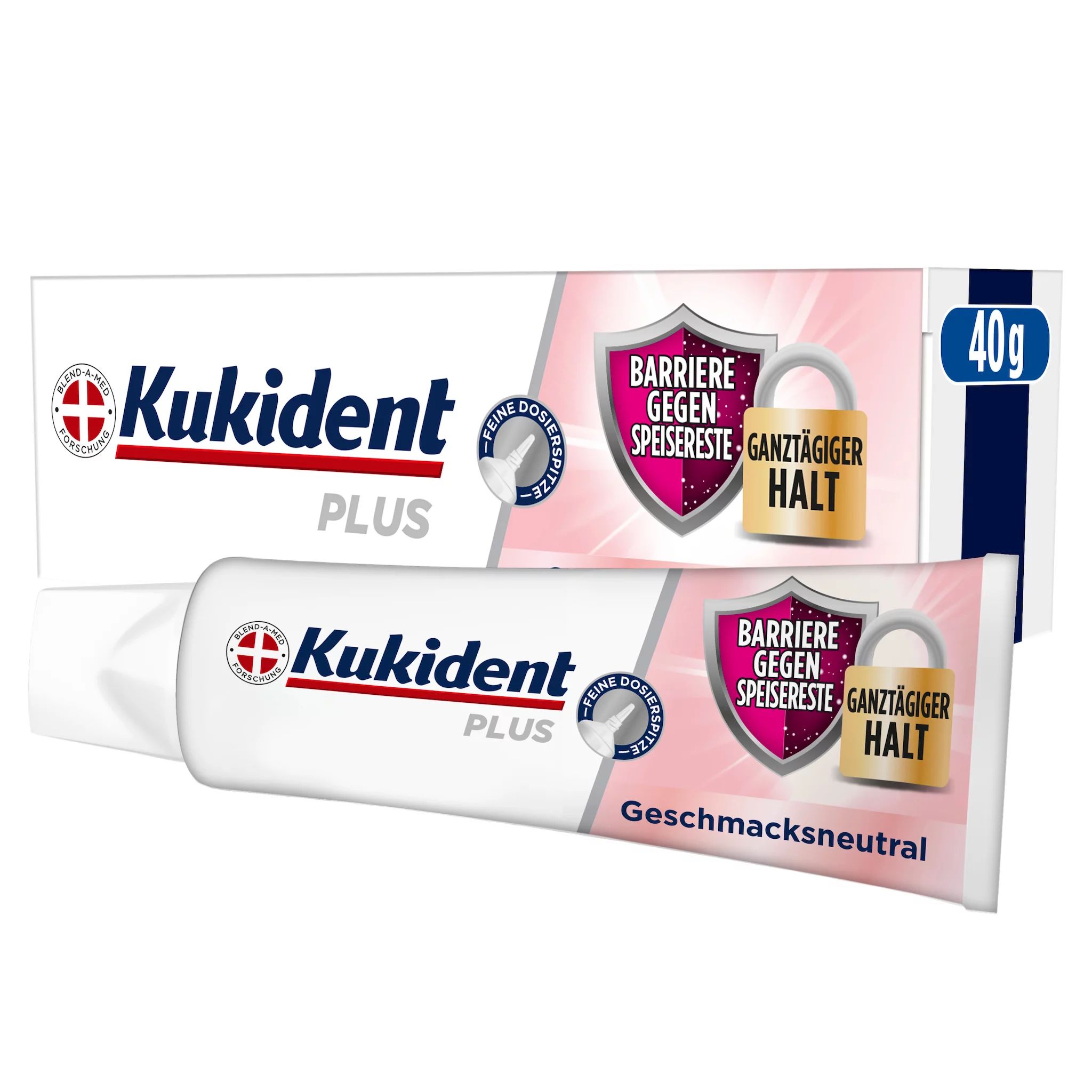 Kukident Plus Barriere gegen Speisereste Geschmacksneutral 40G