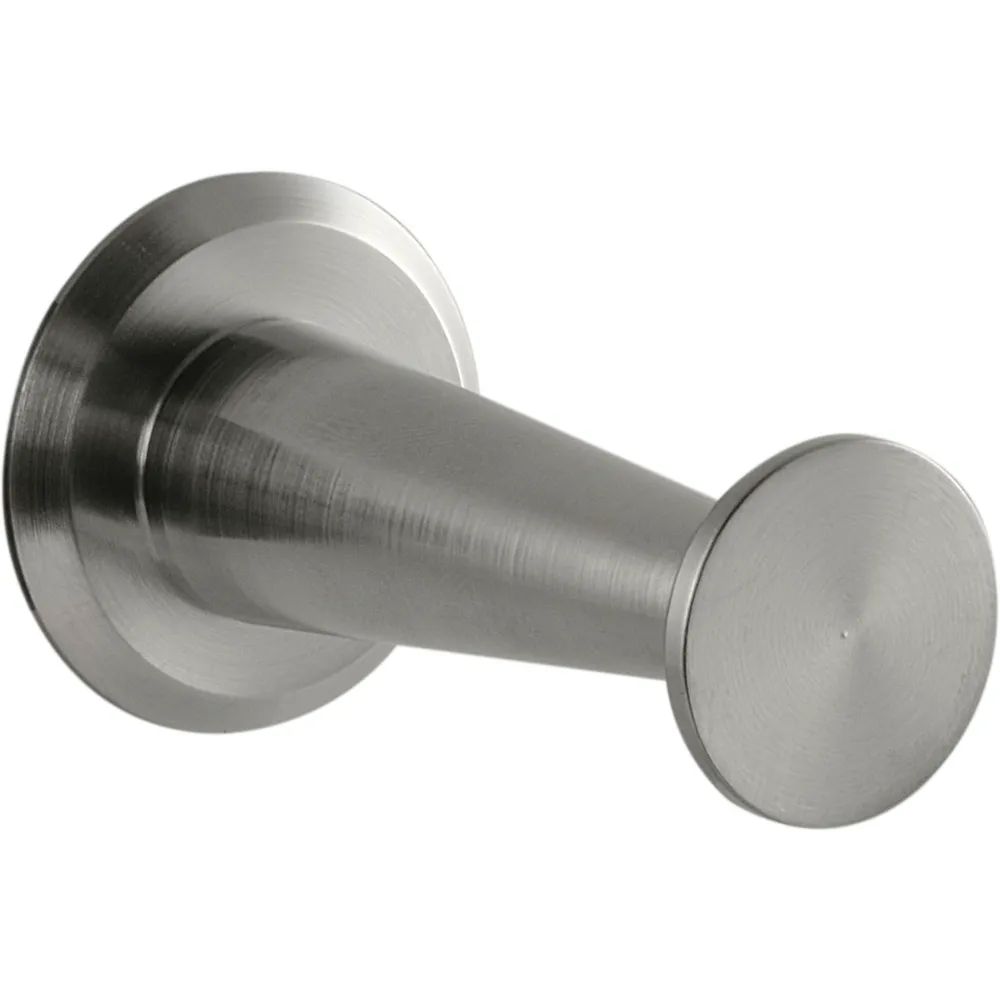 Simausrom Mantelhaken Medellot Platte ø 30, Tiefe 53, Aluminium vernickelt glänzend