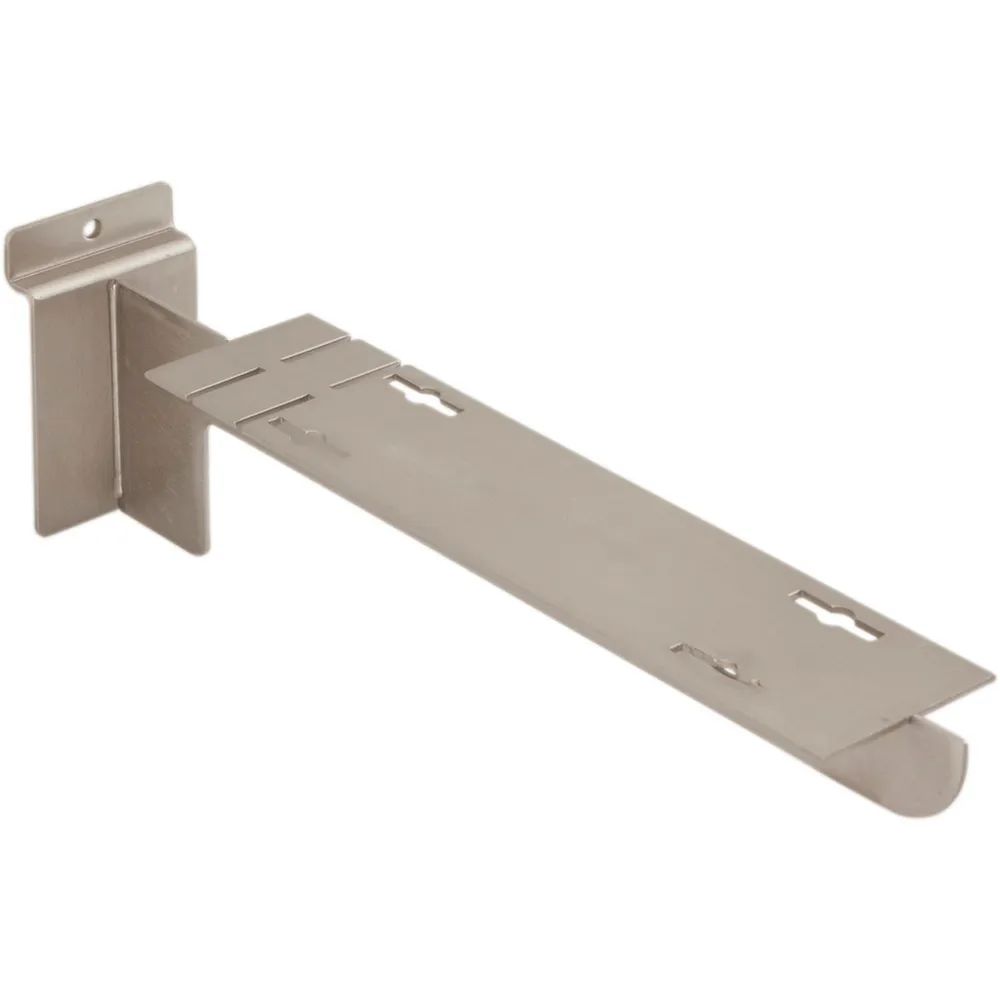 Arken S.P.A.  Konsole Arkwall für Holz- und Glastablare 90 mm Stahl vernickelt matt