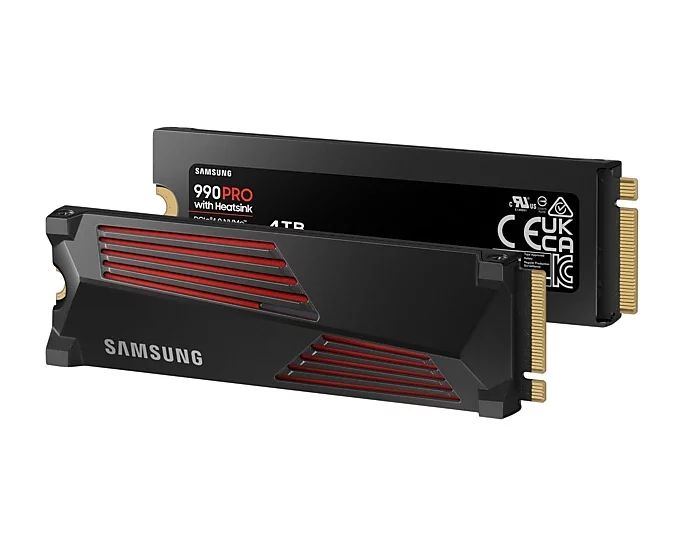 Samsung 990 PRO MZ-V9P4T0CW - SSD - verschlüsselt - 4 TB - intern - M.2 2280 - PCIe 4.0 x4 (NVMe)