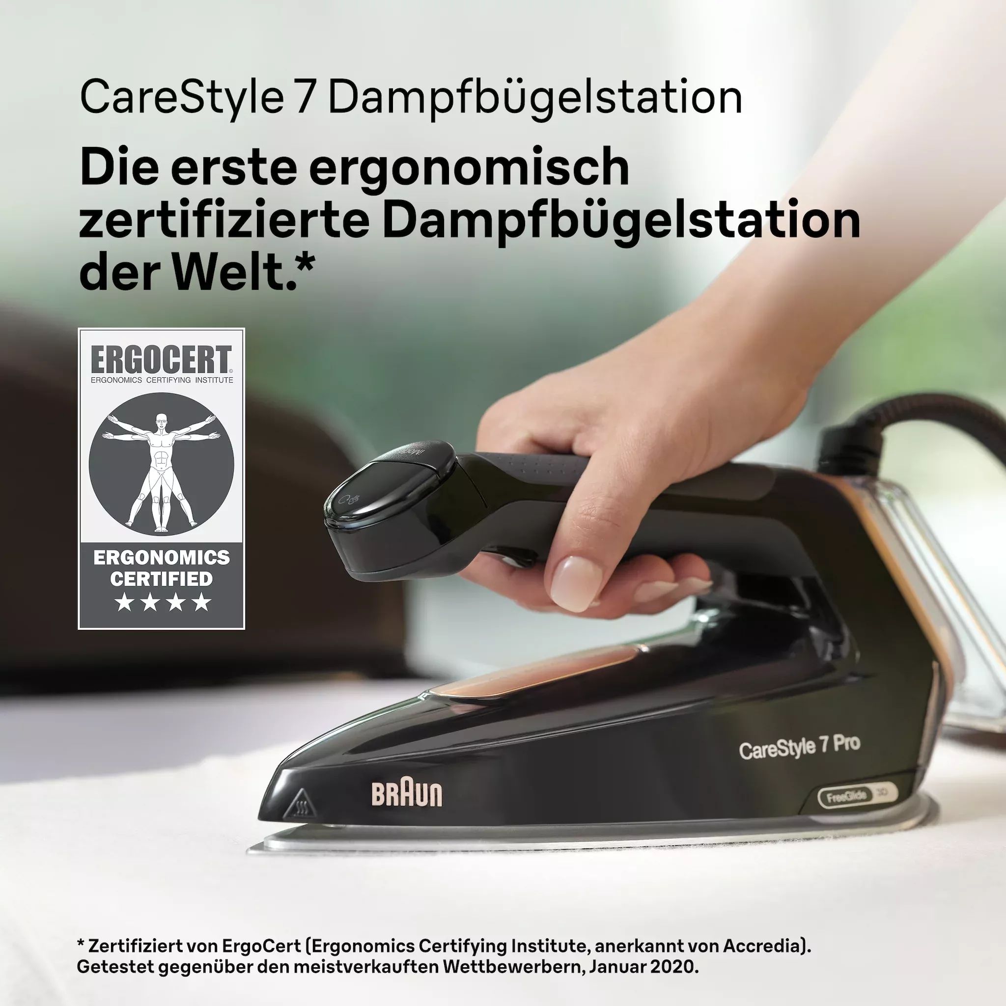 Braun Dampfbügelstation CareStyle 7 Pro IS 7286 BK