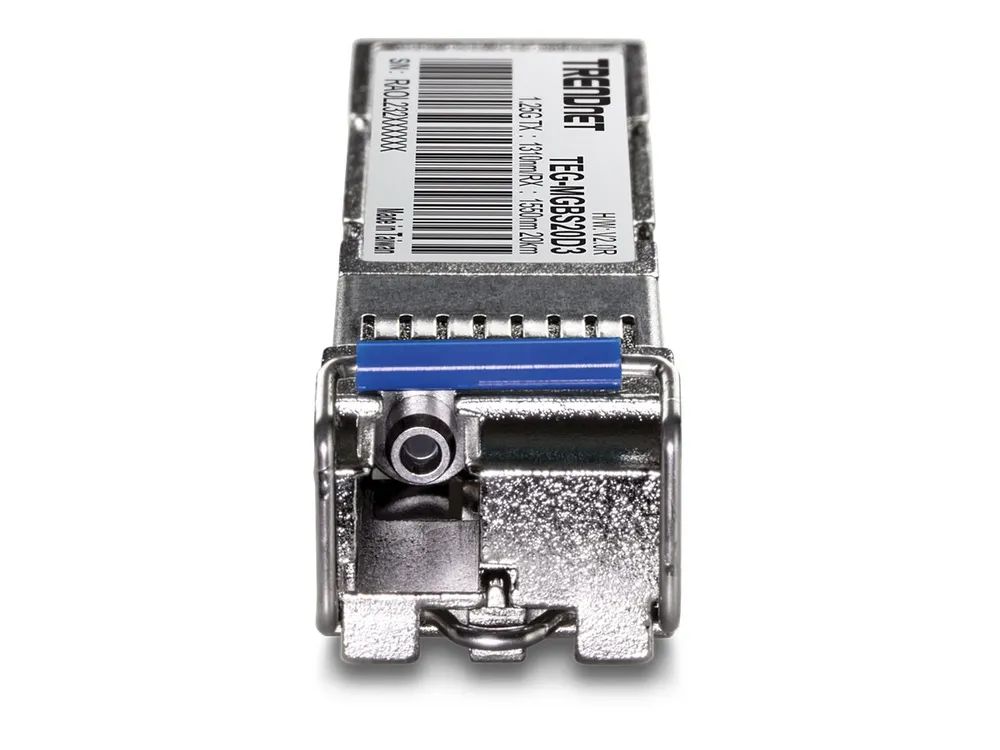 TRENDnet TEG MGBS20D3 - SFP (Mini-GBIC)-Transceiver-Modul - 1GbE - 1000Base-LX, Fibre Channel - LC Single-Modus - bis zu 20 km - 1550 (RX)