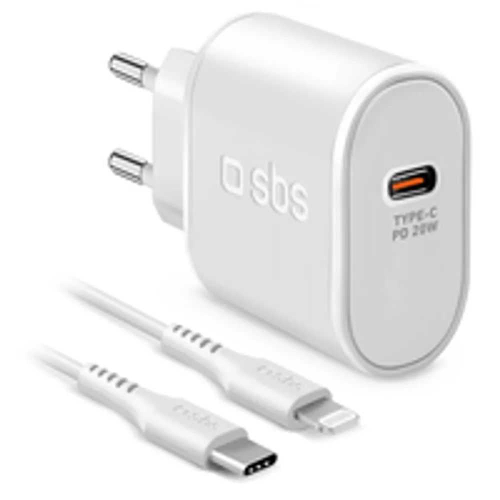 SBS TETRKITPD20LIGW - Indoor - AC - 1 m - Weiß