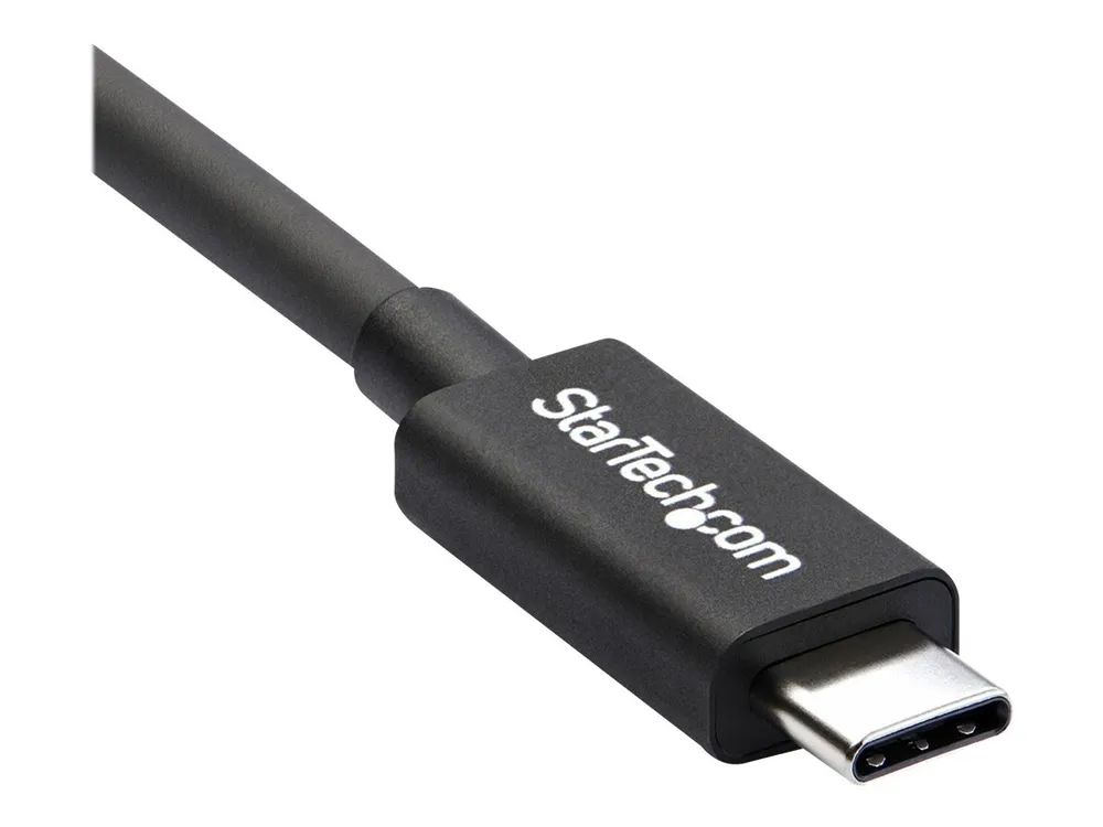 StarTech.com 50cm (1.6ft) Thunderbolt 3 Cable, 40Gbps, 100W PD, 4K/5K Video, Thunderbolt-Certified, Compatible w/ TB4/USB 3.2/DisplayPort - Thunderbolt-Kabel - 24 pin USB-C (M)