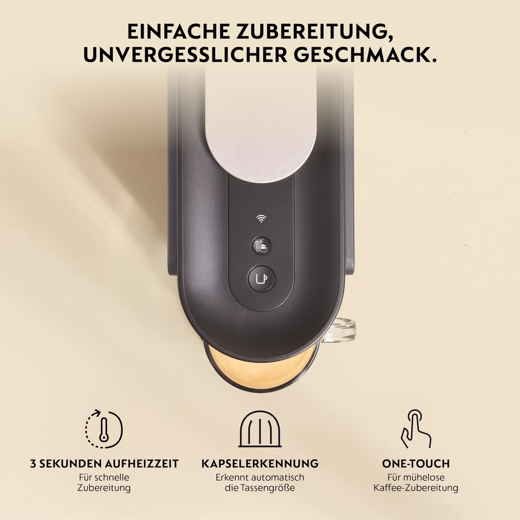 DeLonghi VERTUO Up Nespresso Kapselmaschine ENV200.GY Anthracite