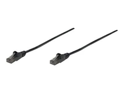 Intellinet Network Patch Cable, Cat6, 10m, Black, CCA, U/UTP, PVC, RJ45, Gold Plated Contacts, Snagless, Booted, Lifetime Warranty, Polybag - Patch-Kabel - RJ-45 (M)
