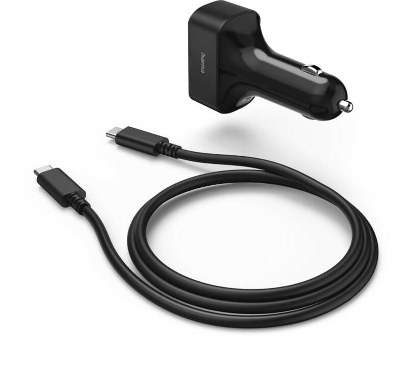 Hama KFZ-Netzteil 200018 USB-C Kfz-Notebook-Netzteil, 65W