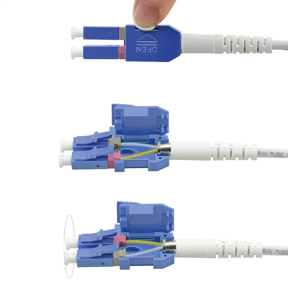 ROLINE LWL-Kabel duplex 9/125µm OS2, LC/LC, UNIBOOT, gelb, 2 m