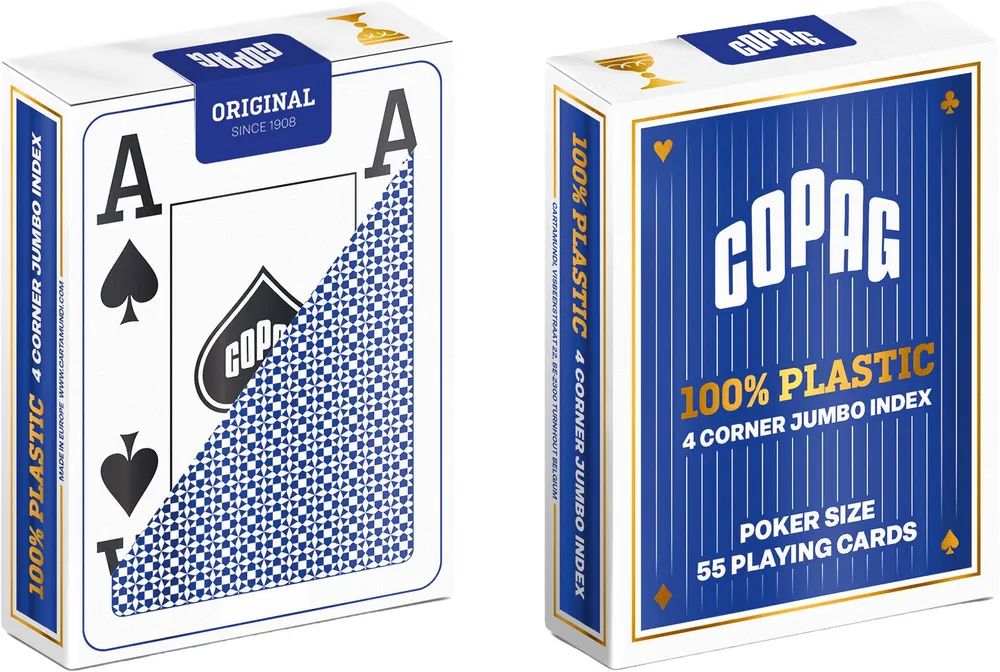 Cartamundi Deutschland GmbH COPAG® 100% Plastik Poker Jumbo Blue