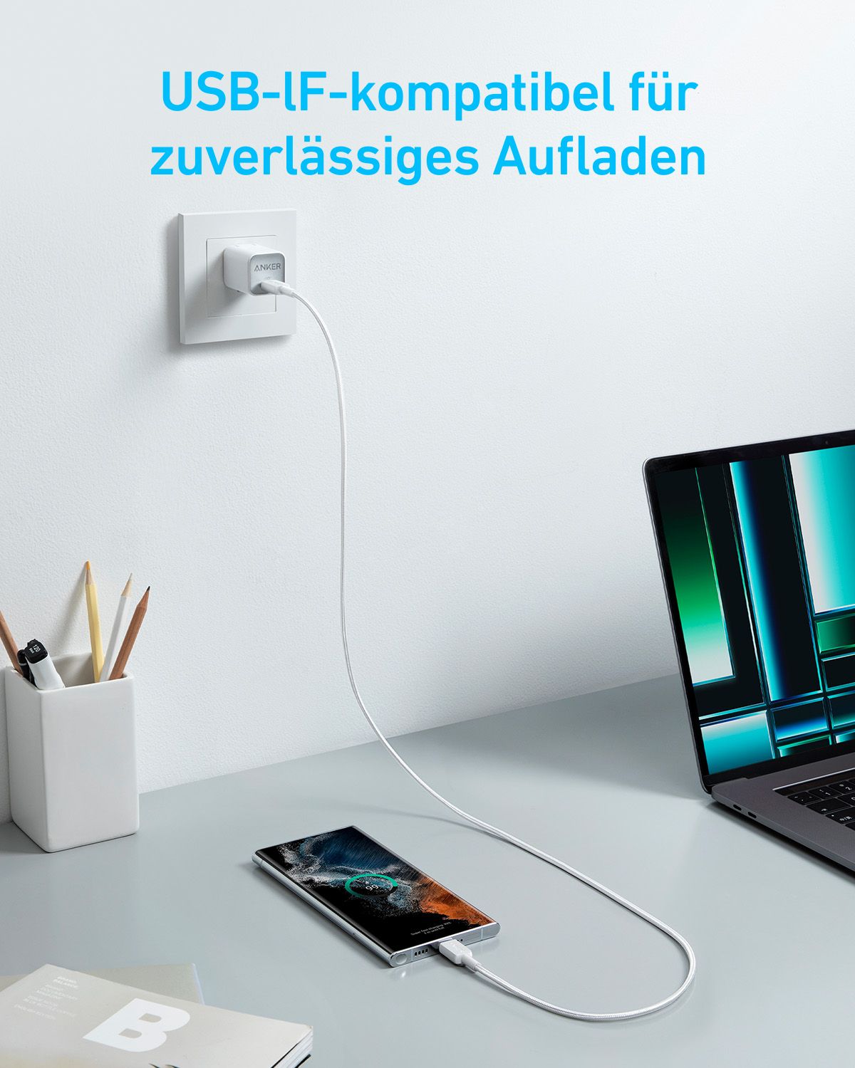 Anker 322 USB-C to USB-C Cable 6ft Brai