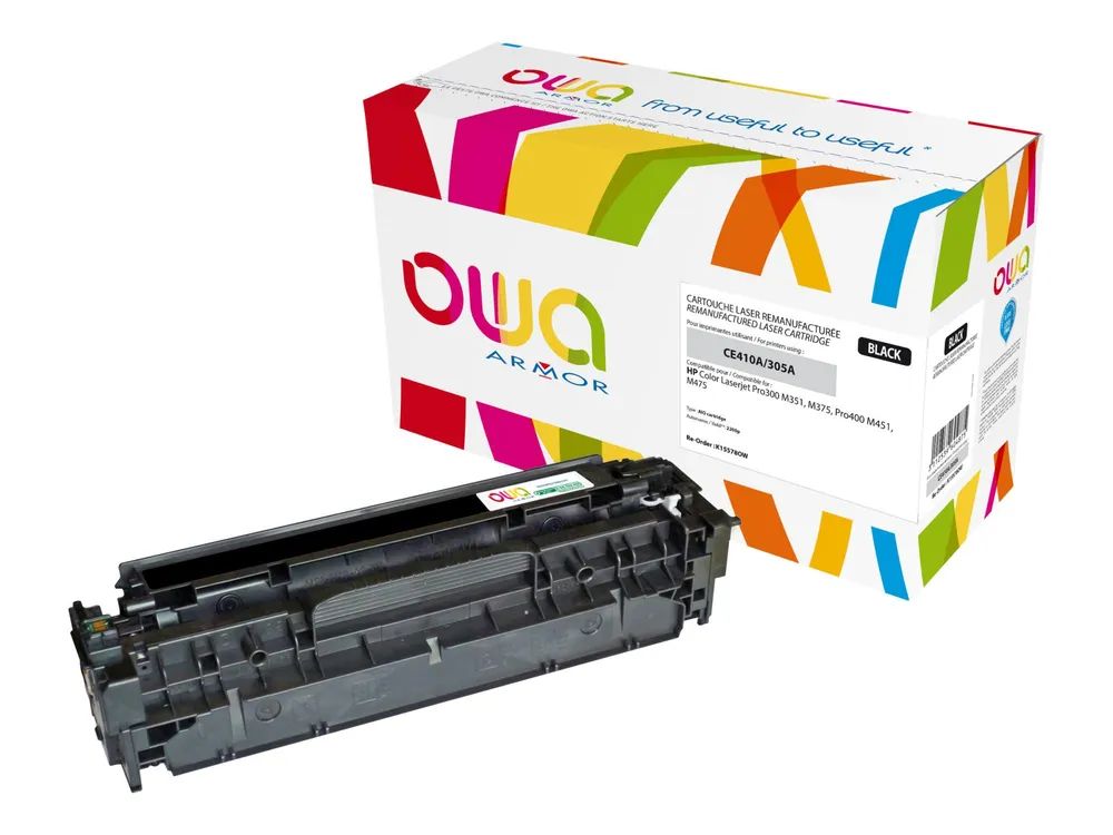 Armor OWA - Schwarz - kompatibel - wiederaufbereitet - Tonerpatrone (Alternative zu: HP CE410A)