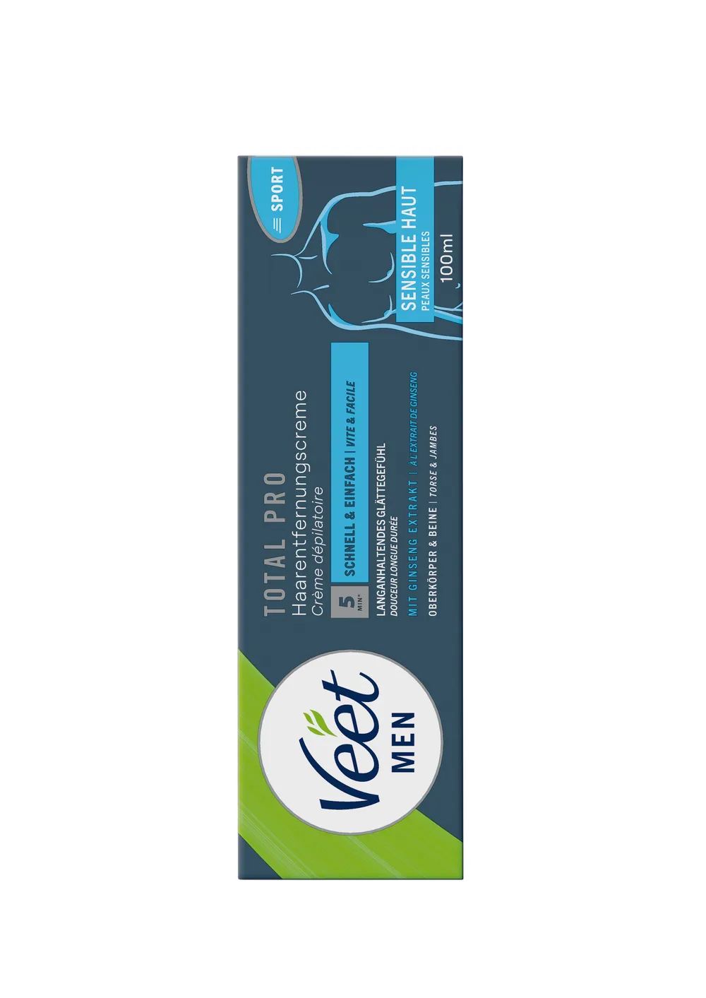 Veet Men Haarentfernungscreme Beine & Körper 100 ml