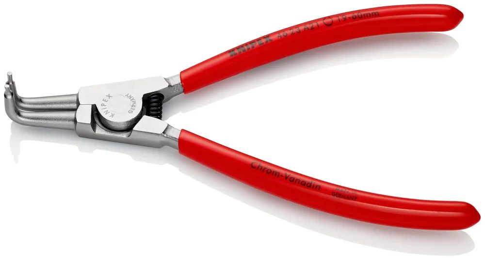 KNIPEX Sicherungsringzange für Außenringe auf Wellen mit Kunststoff überzogen verchromt 170 mm