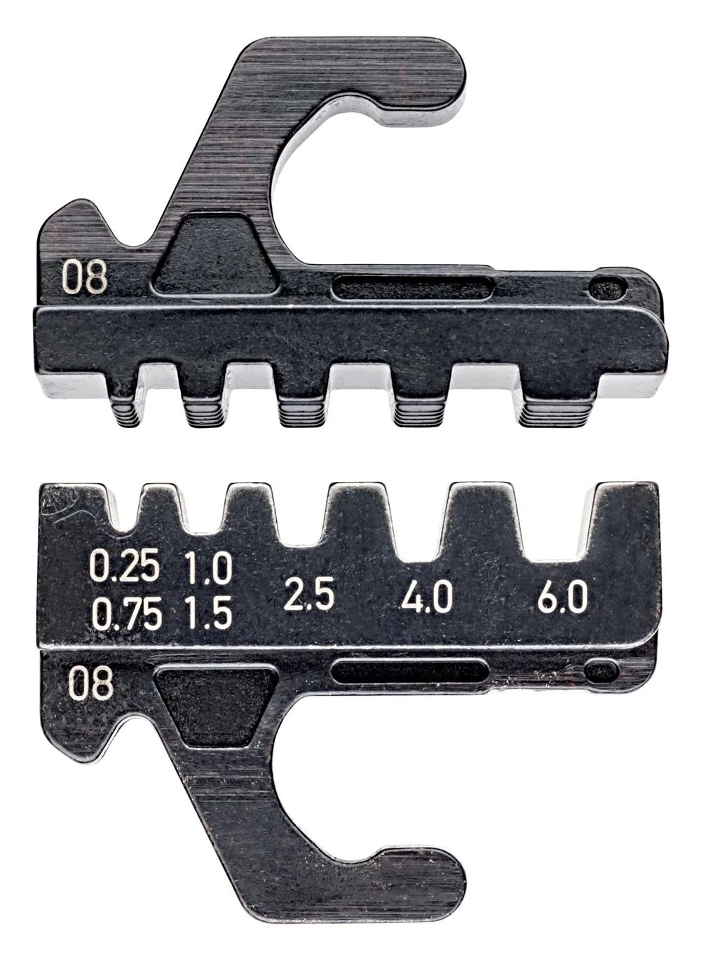 KNIPEX Crimpeinsatz für isolierte + unisolierte Aderendhülsen 0,25 - 6 mm²