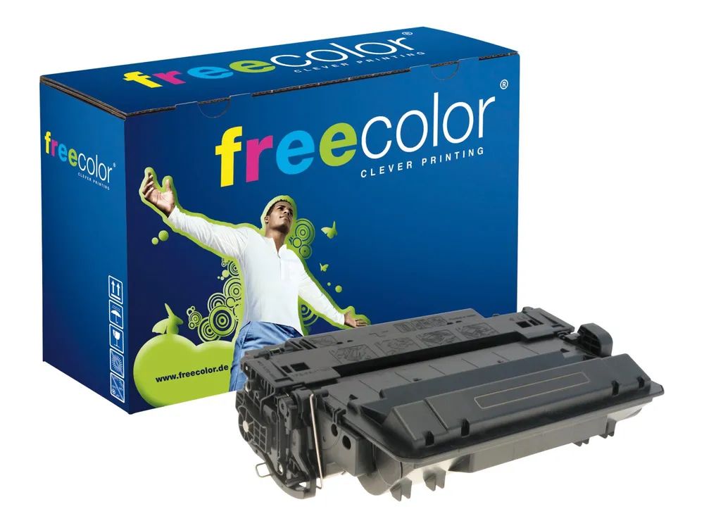 freecolor 500 g - Schwarz - kompatibel - Tonerpatrone (Alternative zu: HP 55X)