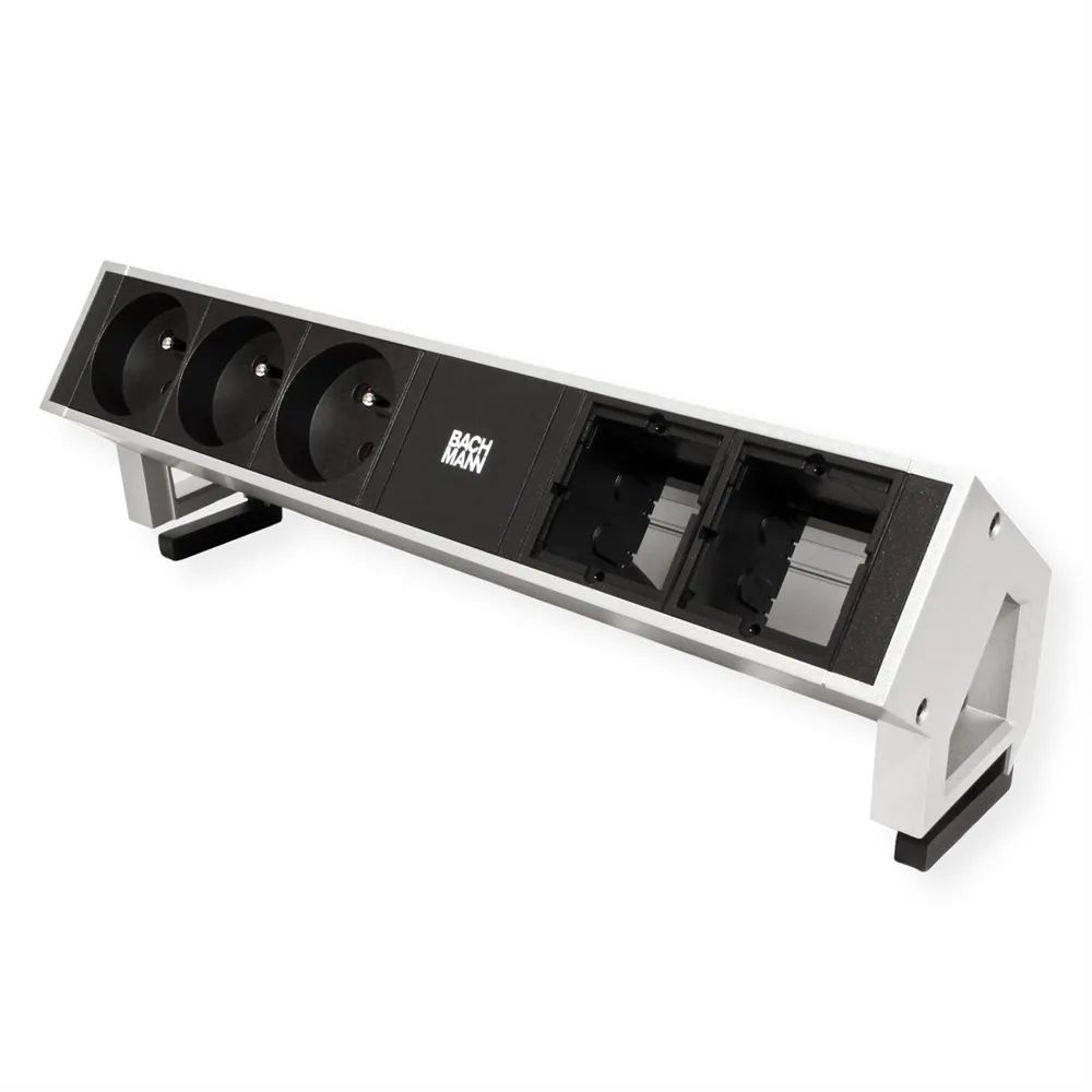 BACHMANN DESK2 3xUTE 35° 2xCM Strom 0,2m GST18 Inox lackiert