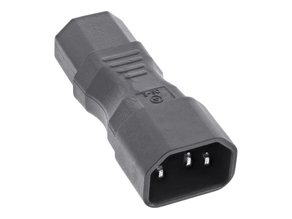 InLine Netzadapter IEC 60320 C14 / C13 - 3pol. Kaltgeräte