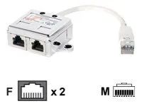 Equip Netzwerk-Splitter - RJ-45 (M) zu RJ-45 (W)