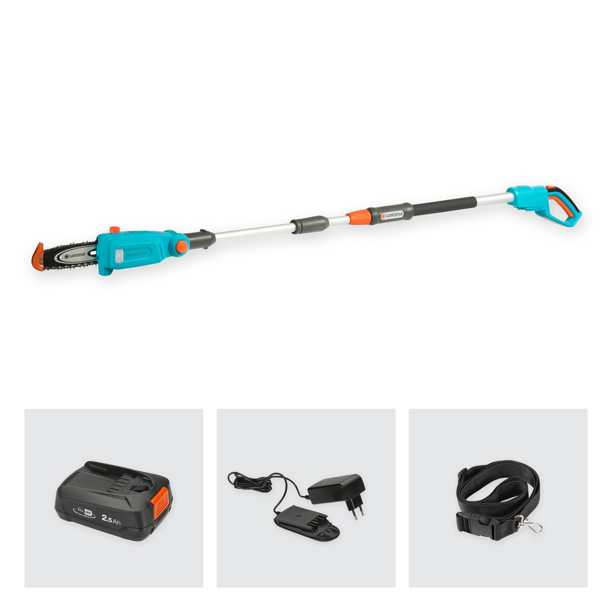 Gardena Akku-Teleskop-Hochentaster TCS 20/18V P4A Ready-To-Use Set