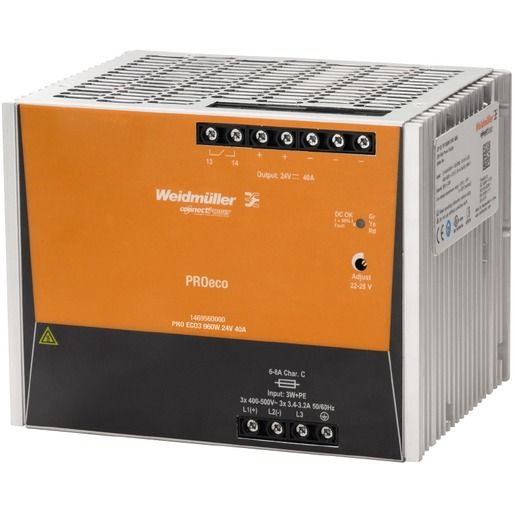 Weidmüller SCHALTNETZGERÄT 24V 40A / WEIDMÜ PRO ECO3 960W 1469560000