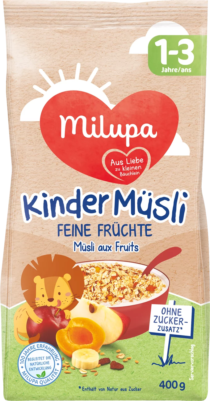 Milupa Kinder Müsli Feine Früchte 400G
