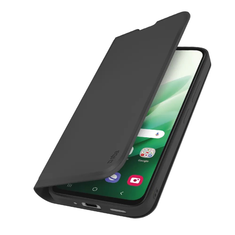 SBS WALLET SMOOTH Bookcase für Xiaomi REDMI 15, schwarz