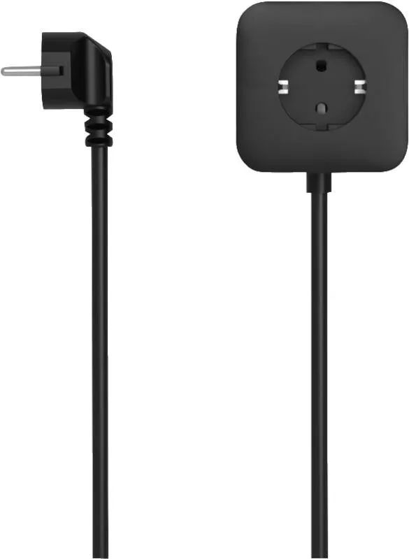 Hama Steckdosenwürfel, 3-fach, 2x USB-C, 1x USB-A, 67 W, Display, 1,4 m, Schwarz