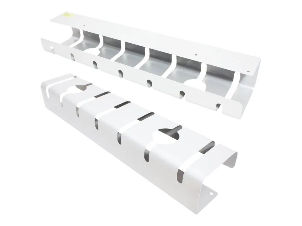 ROLINE Kabel - Organizer - unter Tisch montierbar - weiß (Packung mit 2)