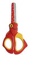 WEDO Kinderschere Bastelschere rund aus Edelstahl Rot/Gelb