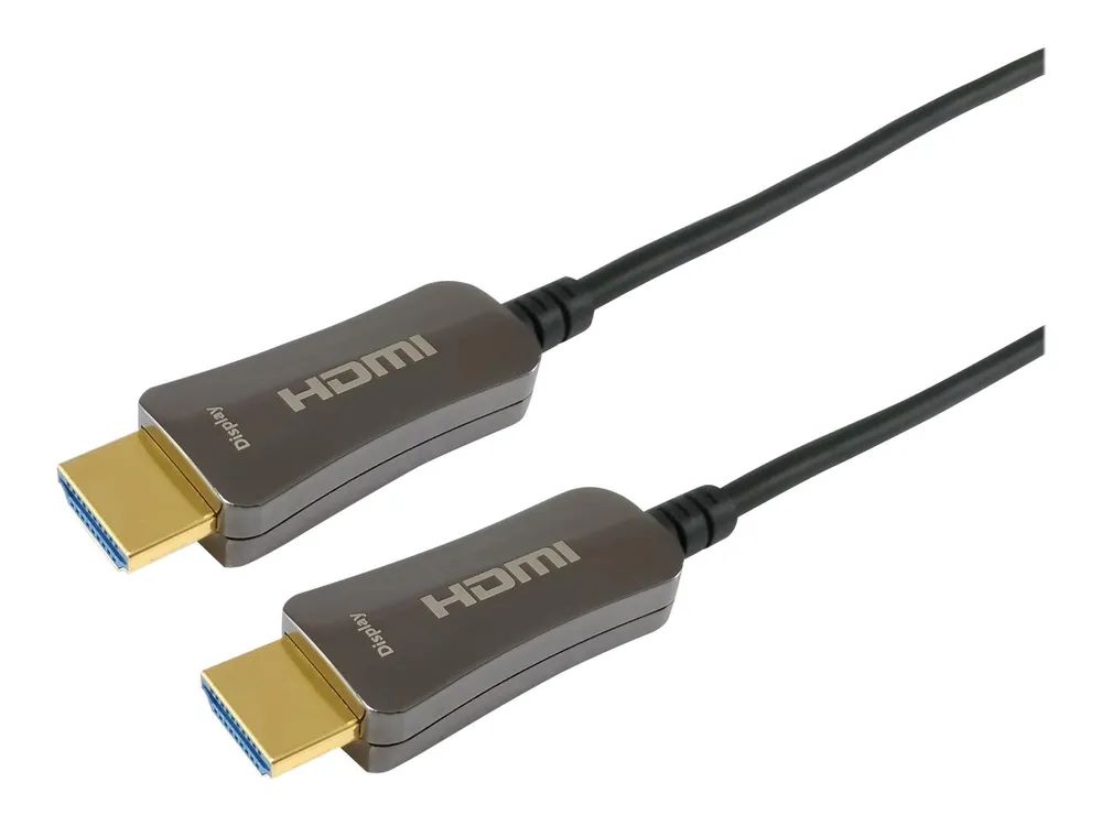 Equip Life - Highspeed - HDMI-Kabel mit Ethernet - HDMI männlich zu HDMI männlich - 70 m - 4K Unterstützung, Active Optical Cable (AOC)