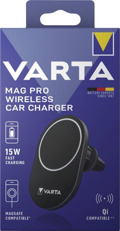 Varta KFZ-Ladegerät Mag Pro Wireless Car Charger