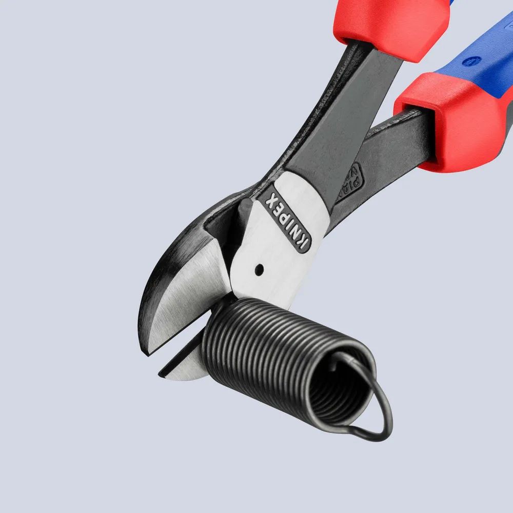 KNIPEX Kraft-Seitenschneider mit Comfort-Griffen schwarz atramentiert 250 mm