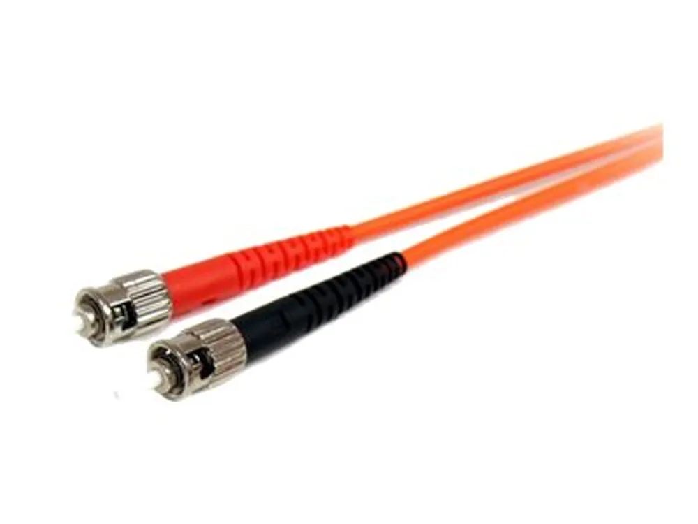 StarTech.com 1m Fiber Optic Cable - Multimode Duplex 62.5/125 - LSZH - LC/ST - OM1 - LC to ST Fiber Patch Cable (FIBLCST1)