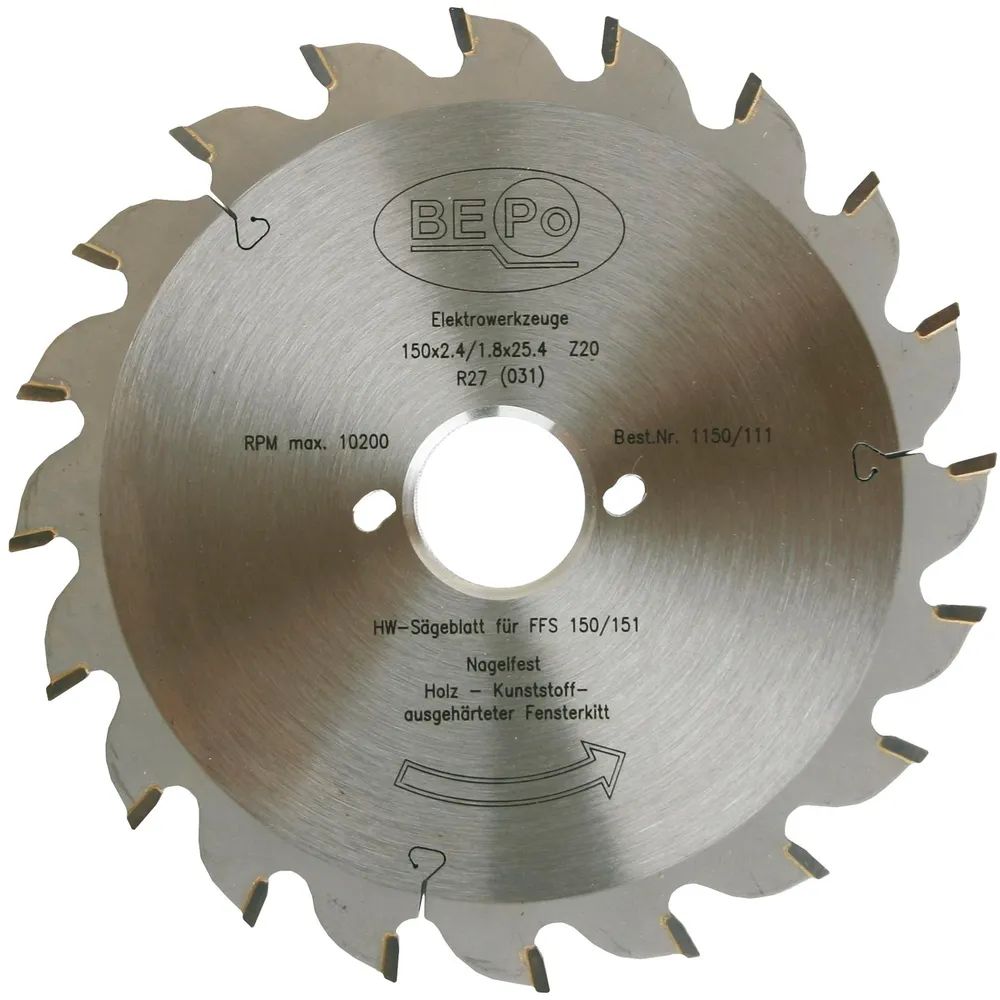 BEPO Sägeblatt HW 170 mm Z18 Holz