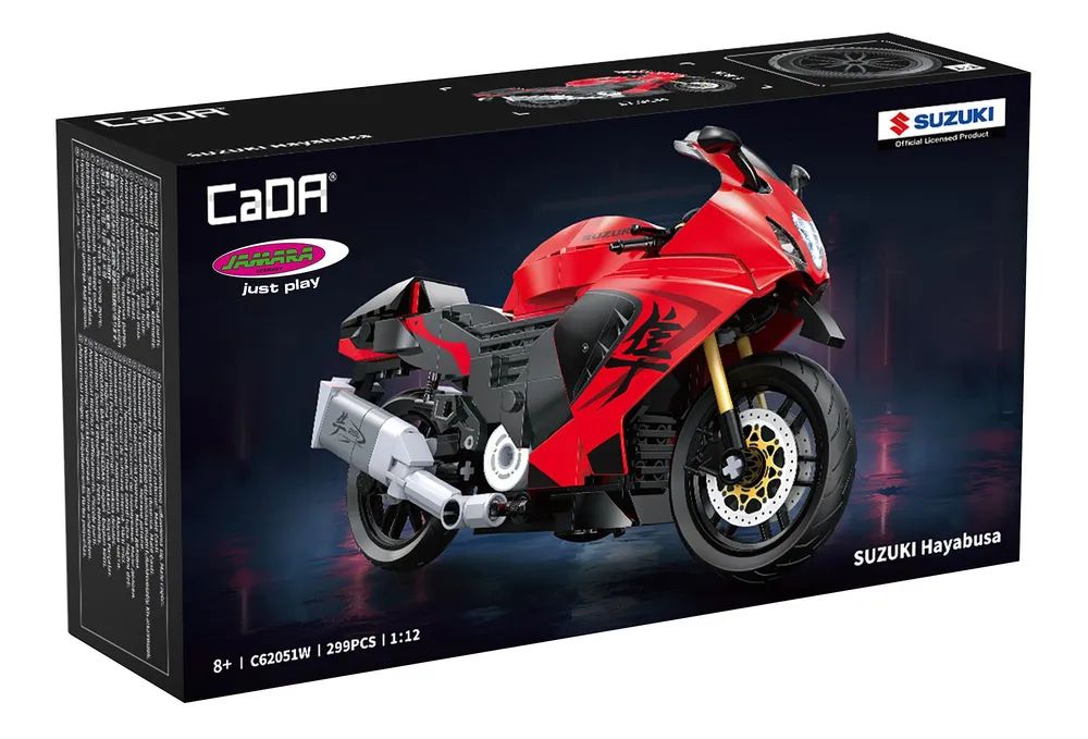 Jamara e.K. CaDA Suzuki Hayabusa 1:12 rot Bricks
