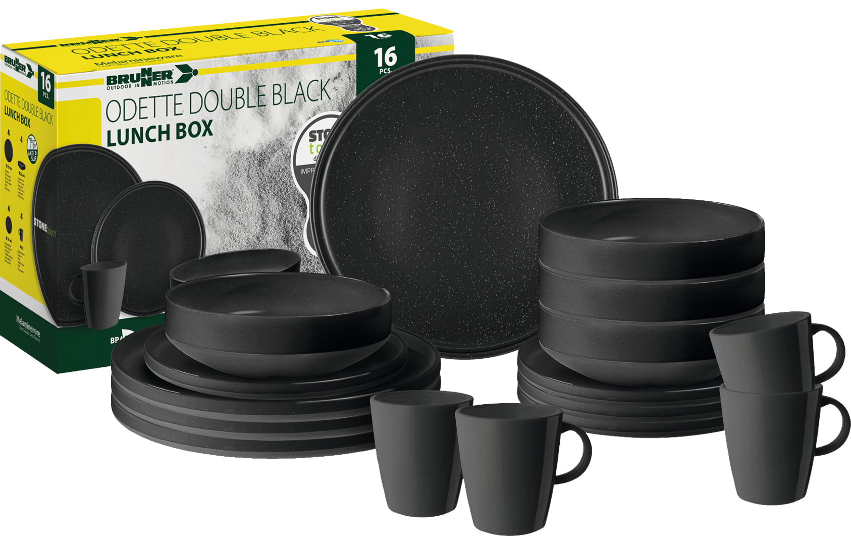 Brunner Lunch Box ODETTE DOUBLE BLACK