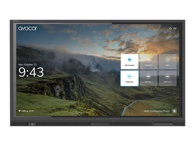 Avocor AVE-6540 - 165 cm (65") Diagonalklasse E Series LCD-Display mit LED-Hintergrundbeleuchtung - interaktive Digital Signage - mit Touchscreen - 4K UHD (2160p)