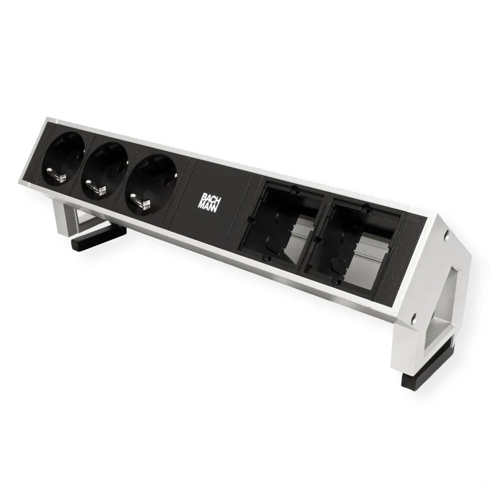 BACHMANN DESK2 3x Schutzkontakt 2x ABD GST18 Inox