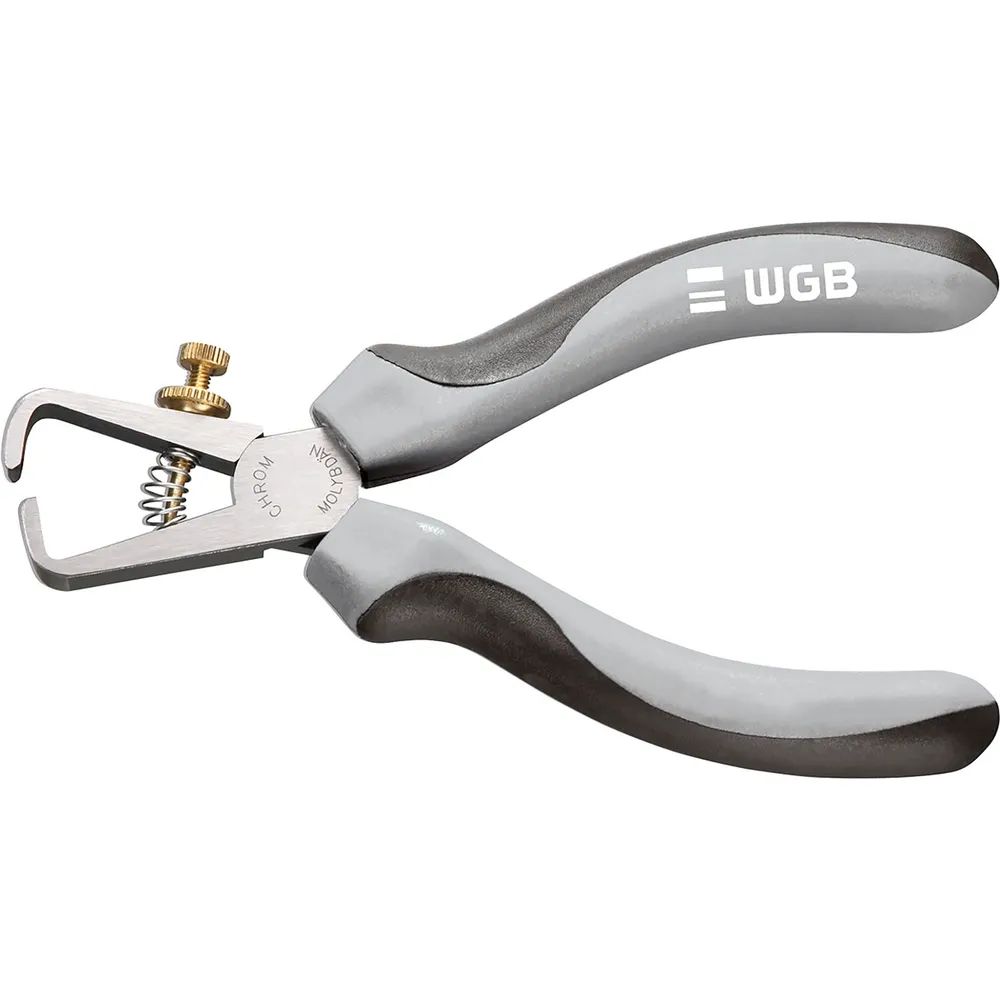 WGB Abisolierzange 0.6-10 mm² mit Feder und Stellschraube 2K-Griff 160 mm