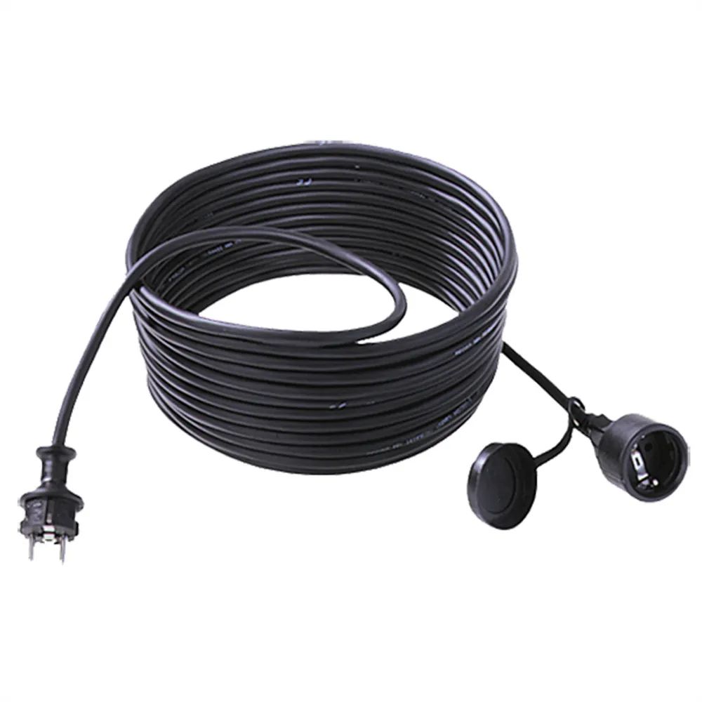 BACHMANN Extension 3G1,5mm² , H07RN-F Gummi/Neopren Schutzkontakt, schwarz, 25 m