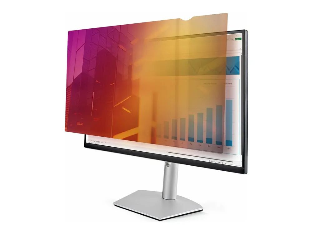 StarTech.com 27-inch 16:9 Gold Monitor Privacy Screen, Reversible Filter w/Enhanced Privacy, Glossy Computer Security Filter, Removable Screen Protector/Shield, +/- 30 Deg. - Blickschutzfilter für Bildschirme - 2-Wege - entfernbar - Halter/Klebepunkt