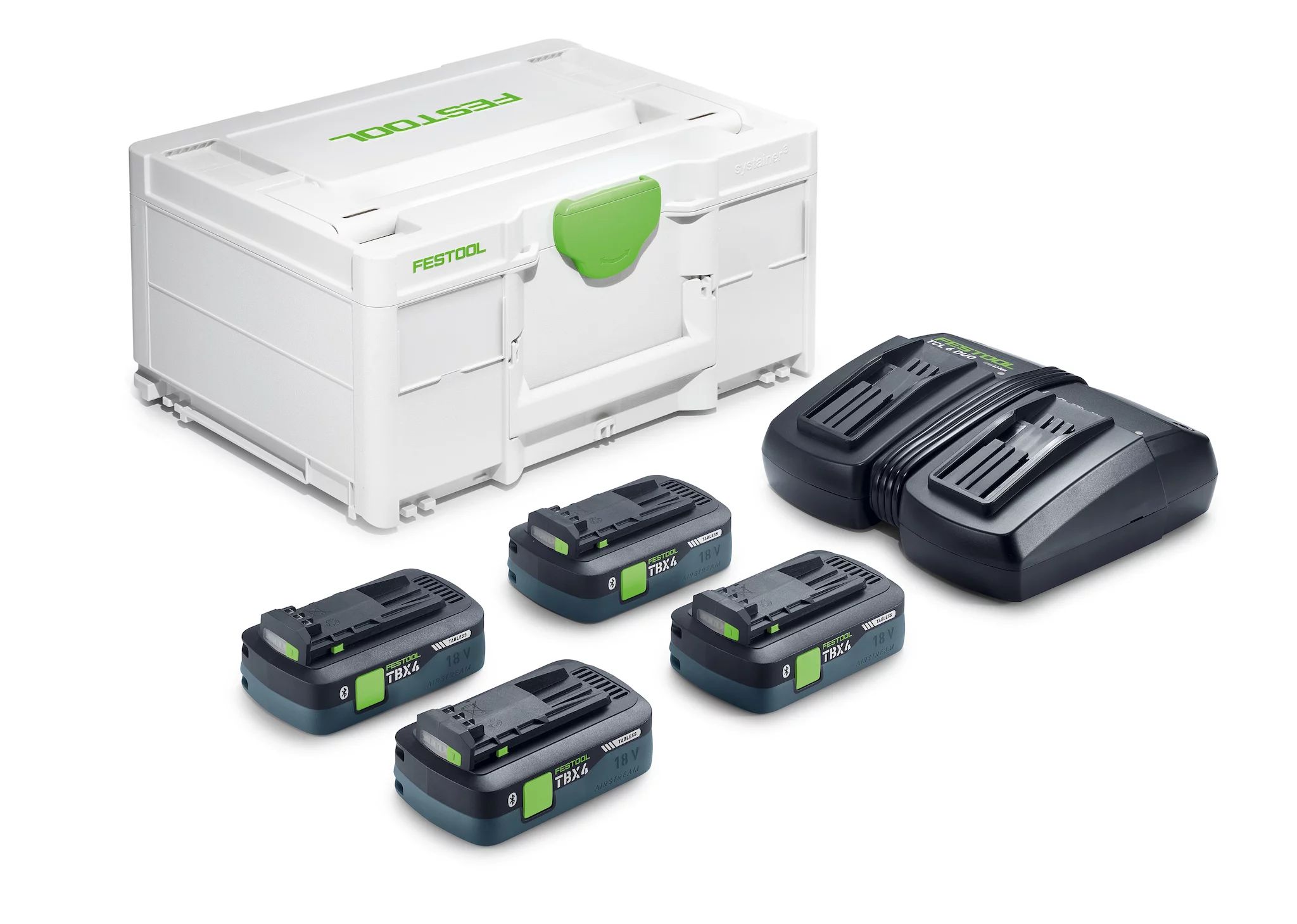Festool SYS 18V 4xTBX4/TCL6DUO