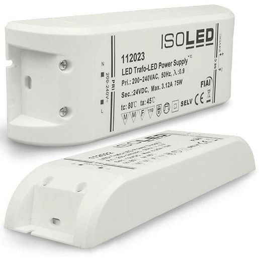 Lineartec LED TRAFO 24V 75W 170X45X29MM / LINEAR IP20 SCHALTBAR 112023