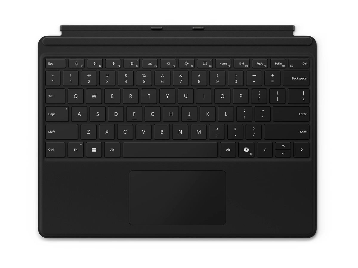 Microsoft Surface Pro Keyboard - Tastatur - mit Trackpad, Beschleunigungsmesser, Surface Slim Pen 2 Ablage- und Ladeschale