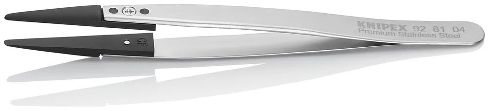 KNIPEX Pinzette mit Wechselspitzen ESD Glatt 130 mm